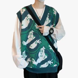 benpaolv Ghost Busters Aesthetic Knitted Vest