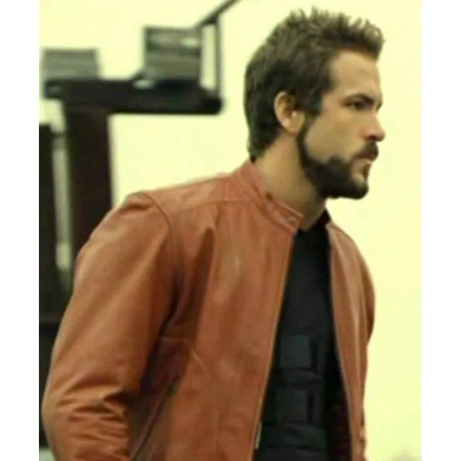 Blade Trinity Ryan Reynolds Brown Leather Jacket