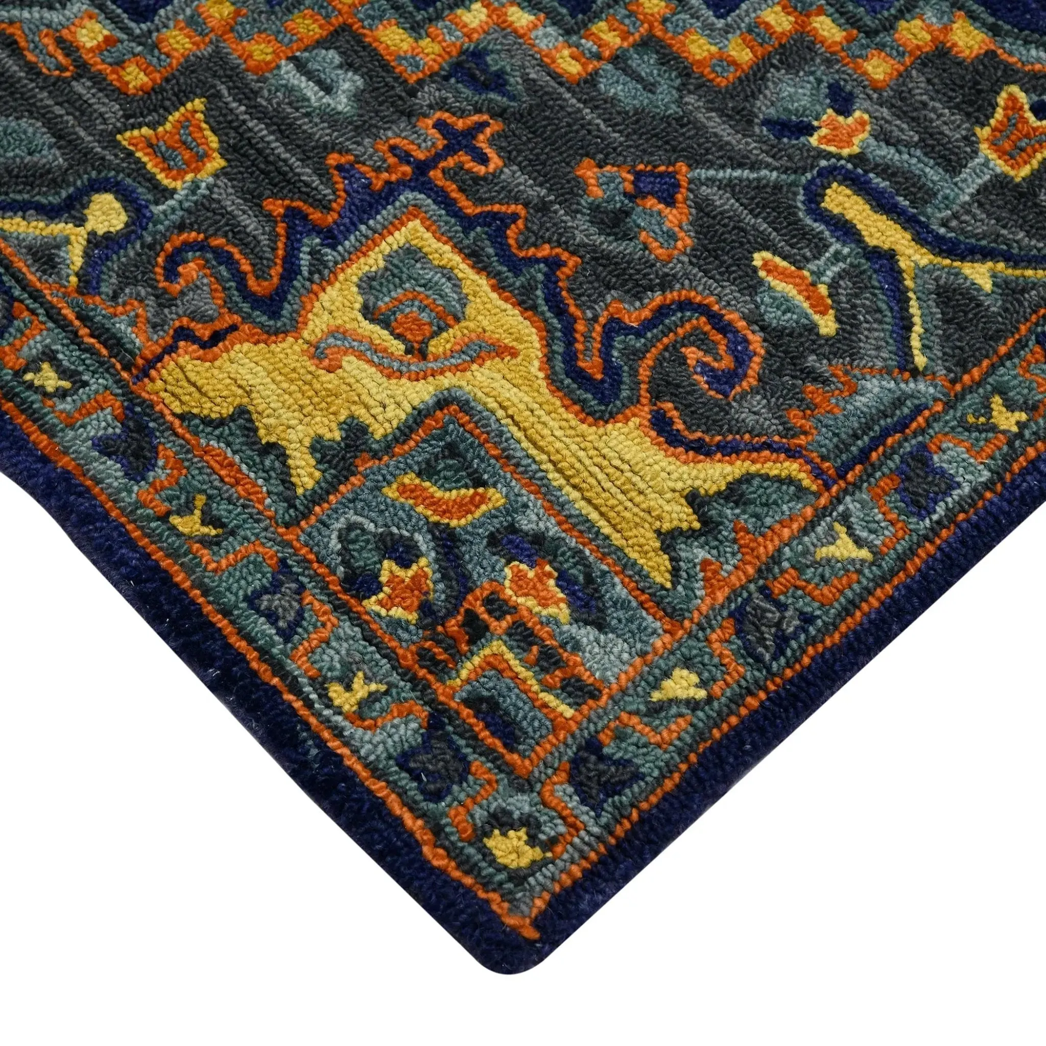 Boho BOH-5 Blue/Orange Rug