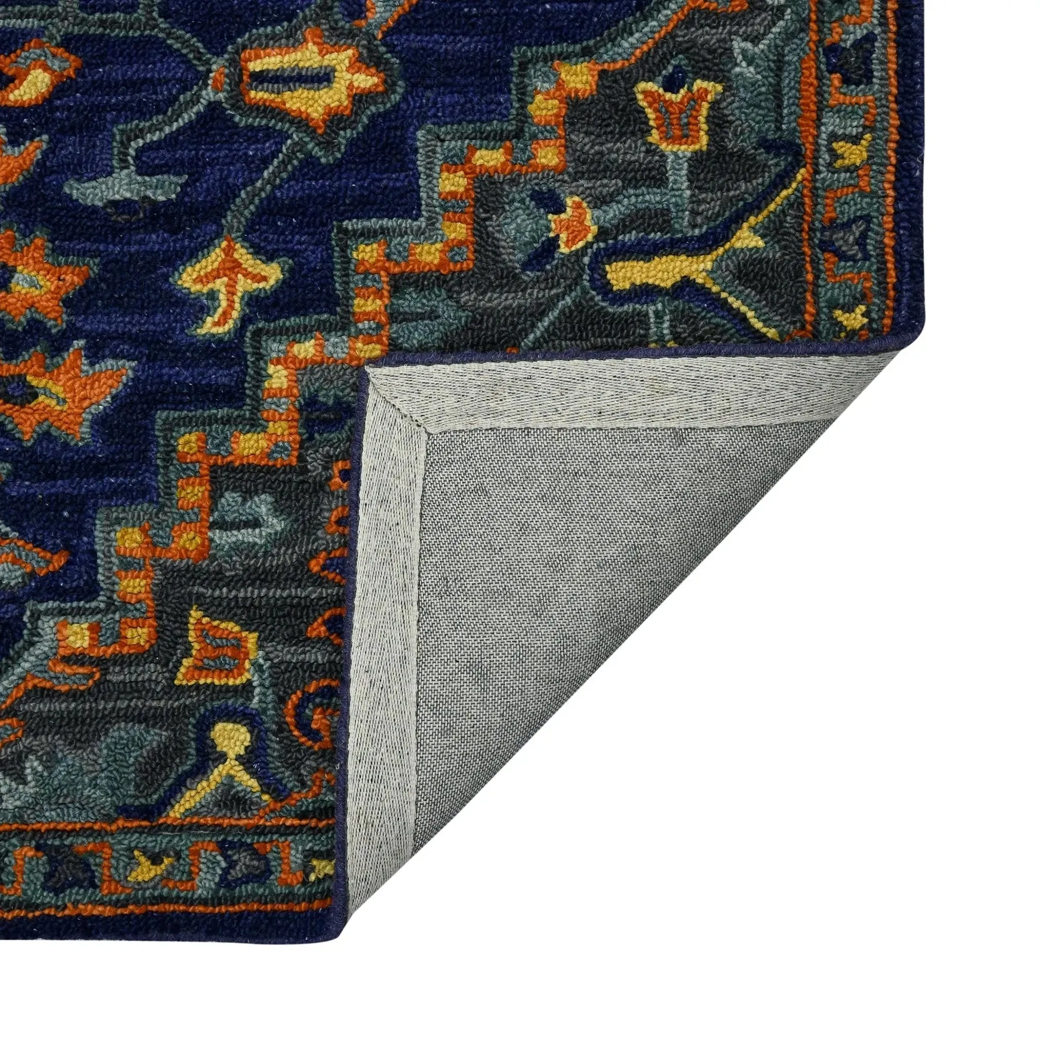 Boho BOH-5 Blue/Orange Rug