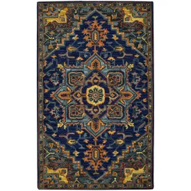 Boho BOH-5 Blue/Orange Rug