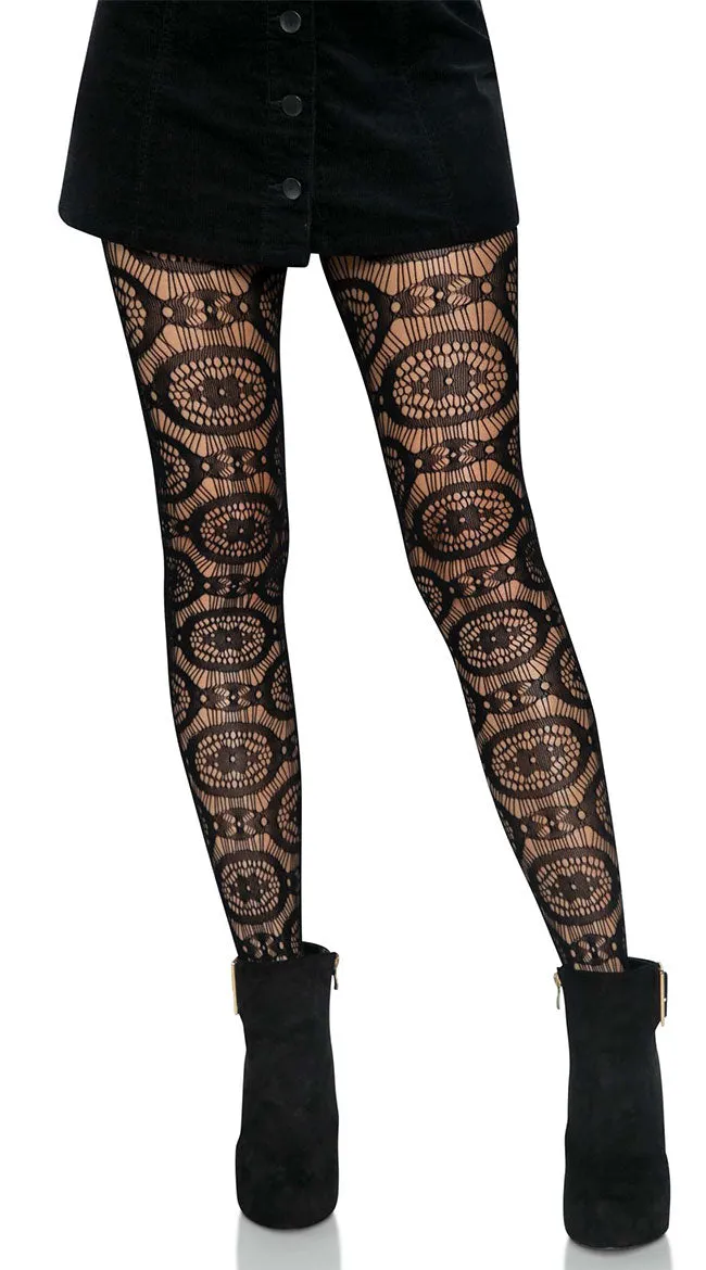 Boho Crochet Net Tights