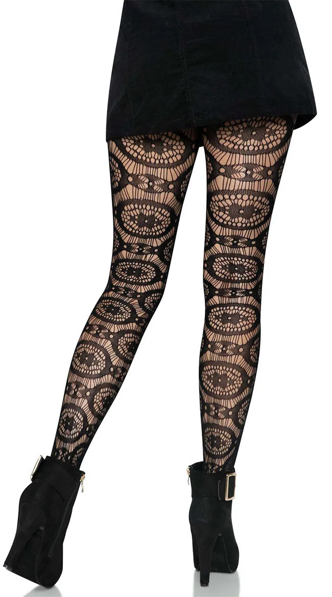 Boho Crochet Net Tights