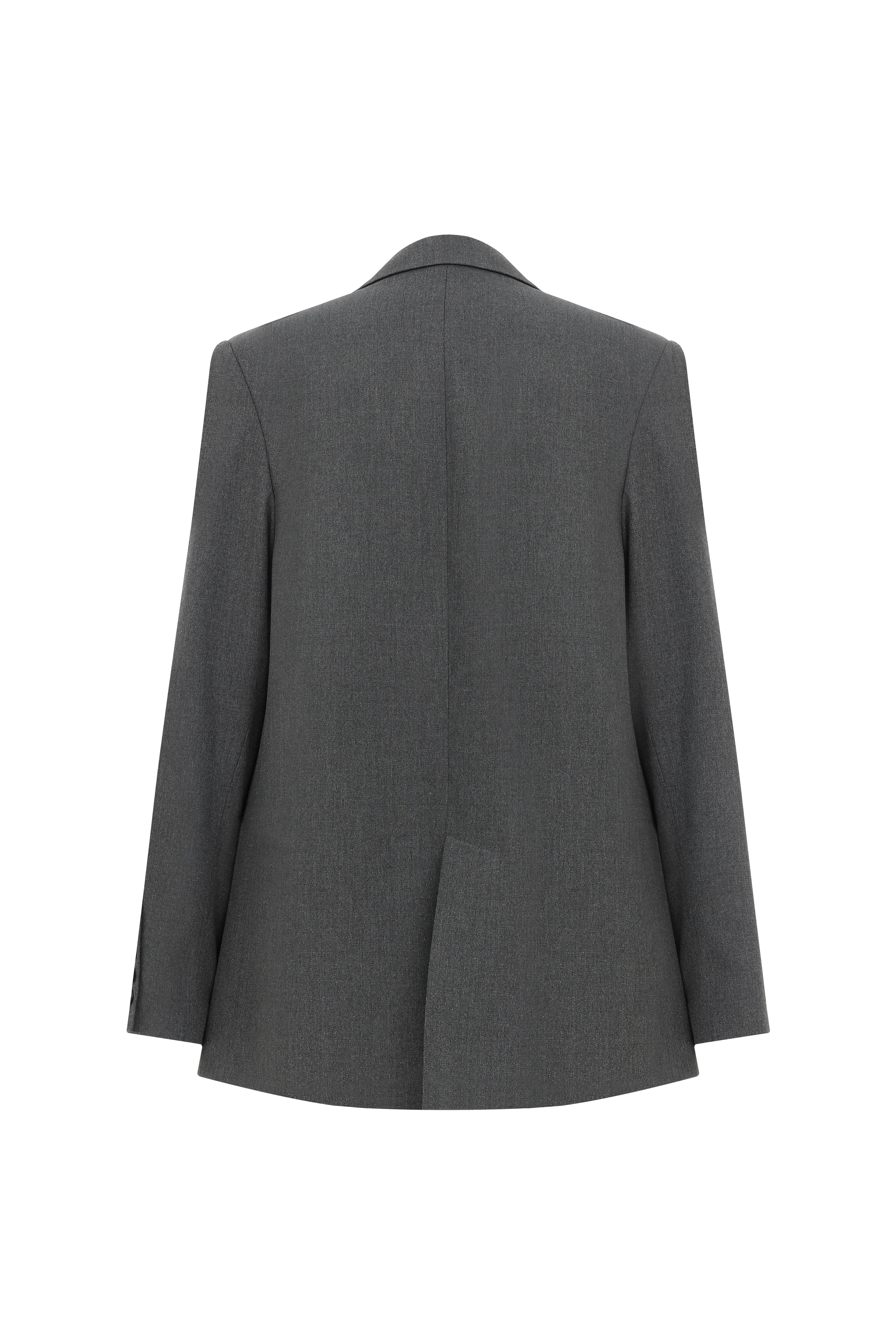 Boxy Oversize Blazer in Grey