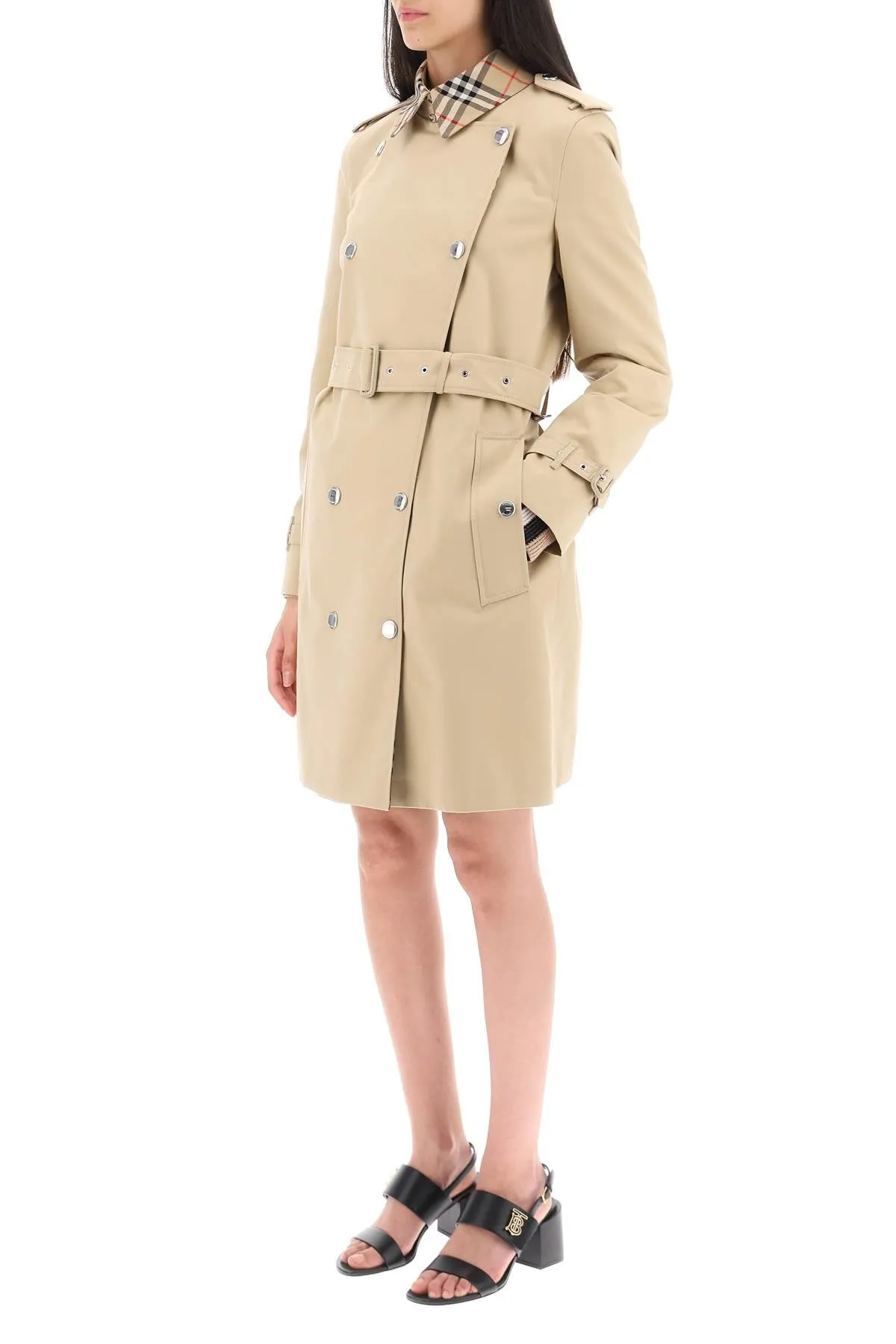 Burberry Montrose Double-Breasted Trench Coat (Size - 10)