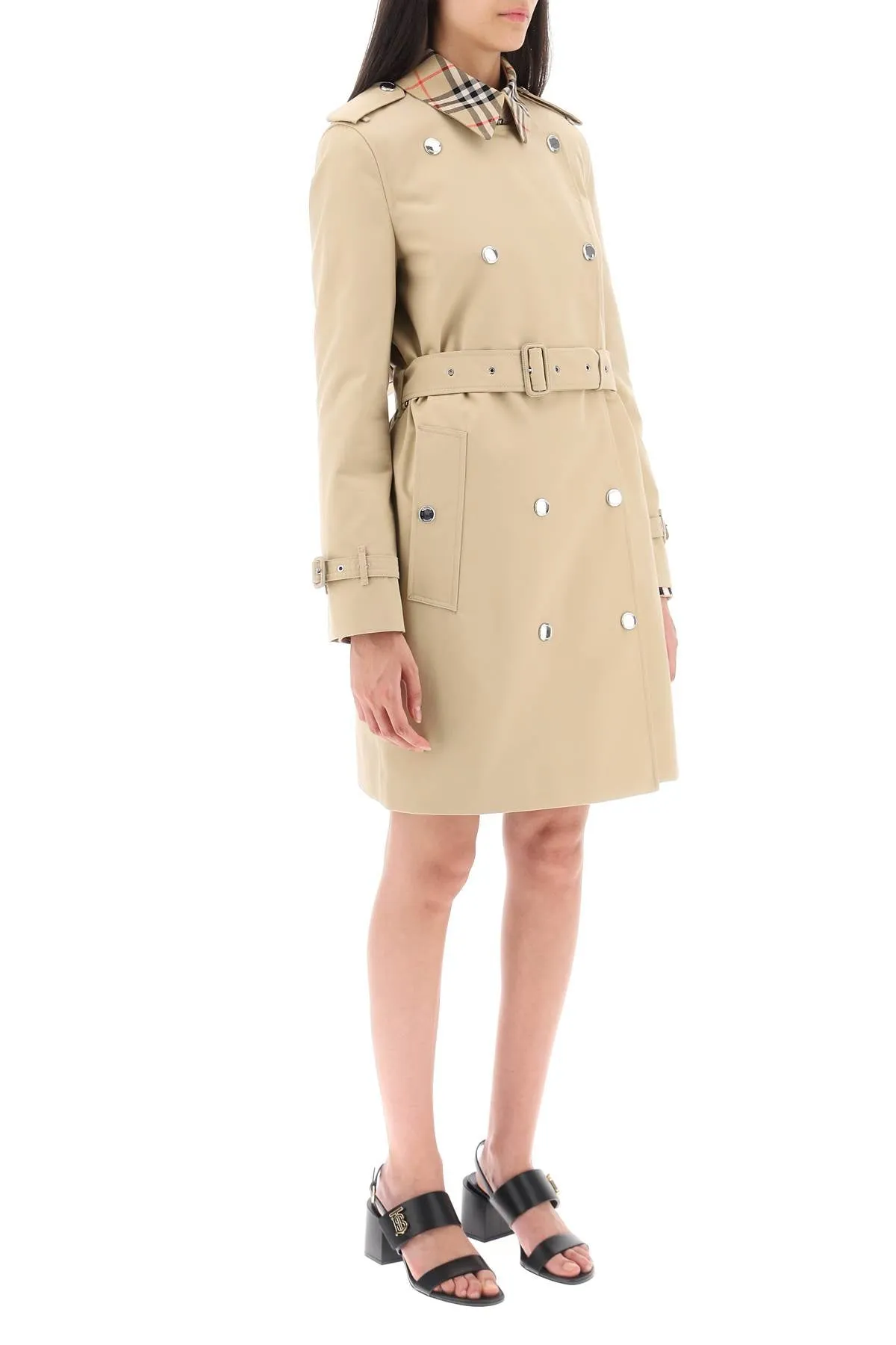 Burberry Montrose Double-Breasted Trench Coat (Size - 10)