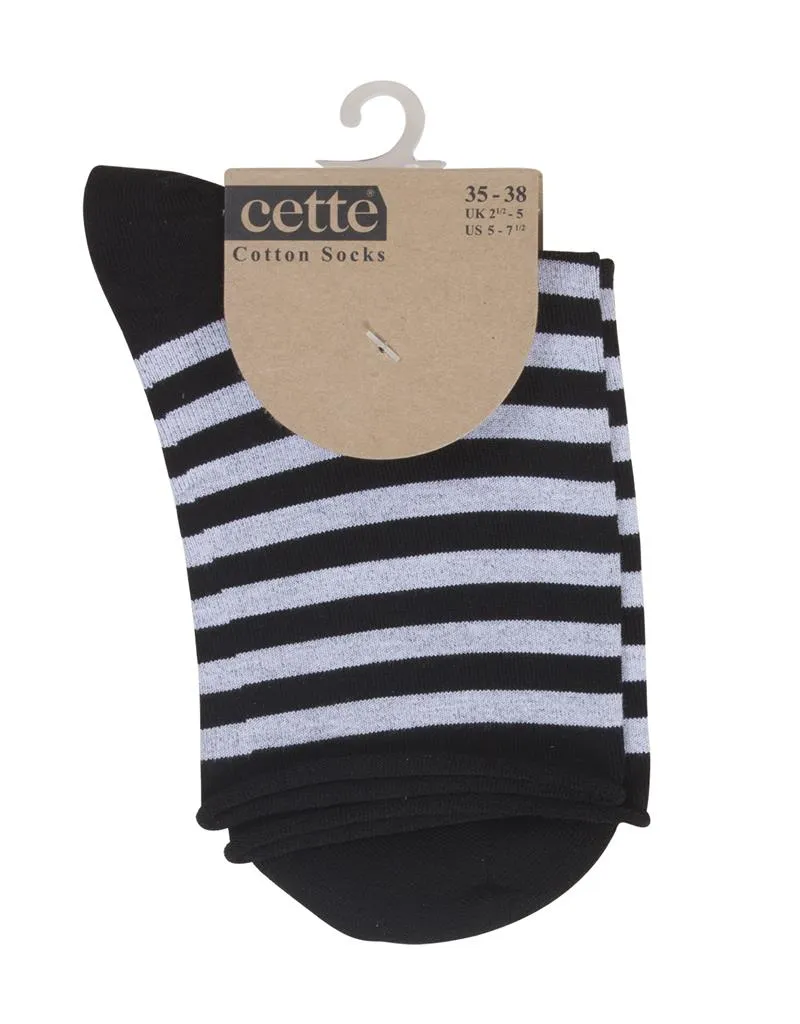 Cette Clearance Stripes  Socks  235-12