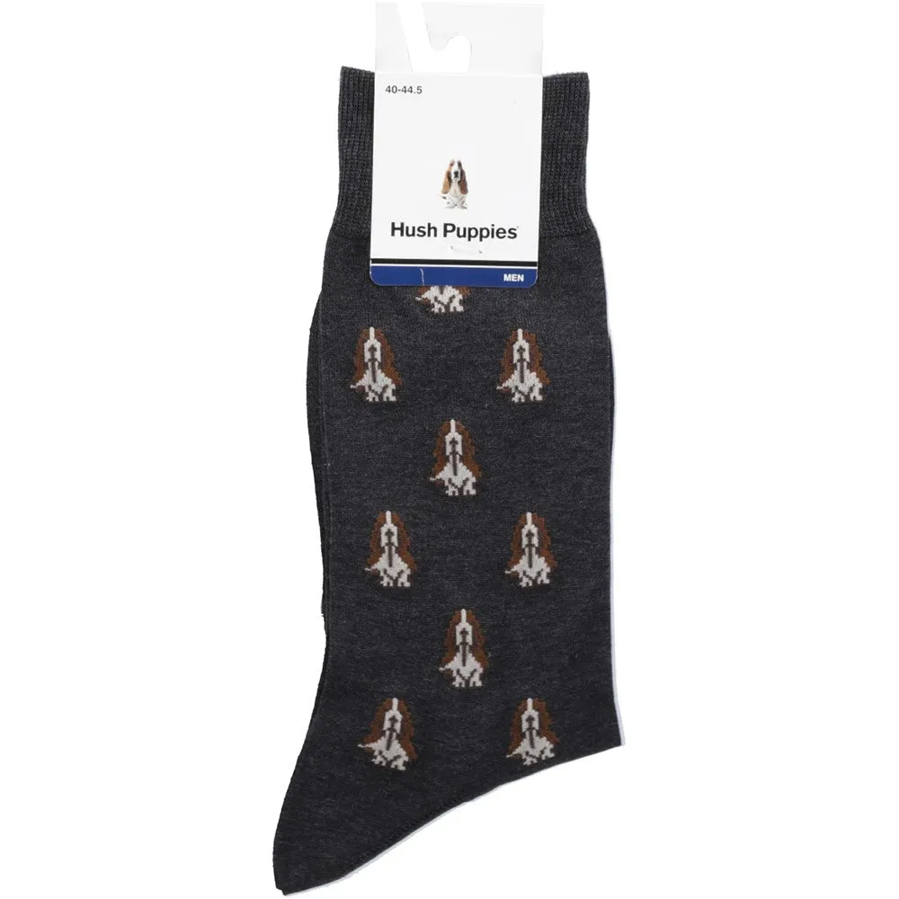 Charcoal Basset Socks