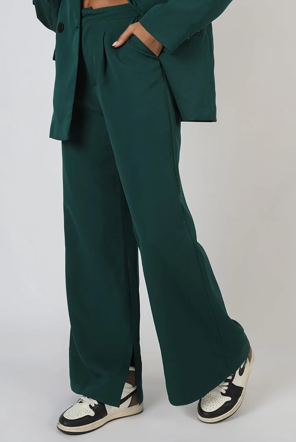 Dad Trousers Forest Green