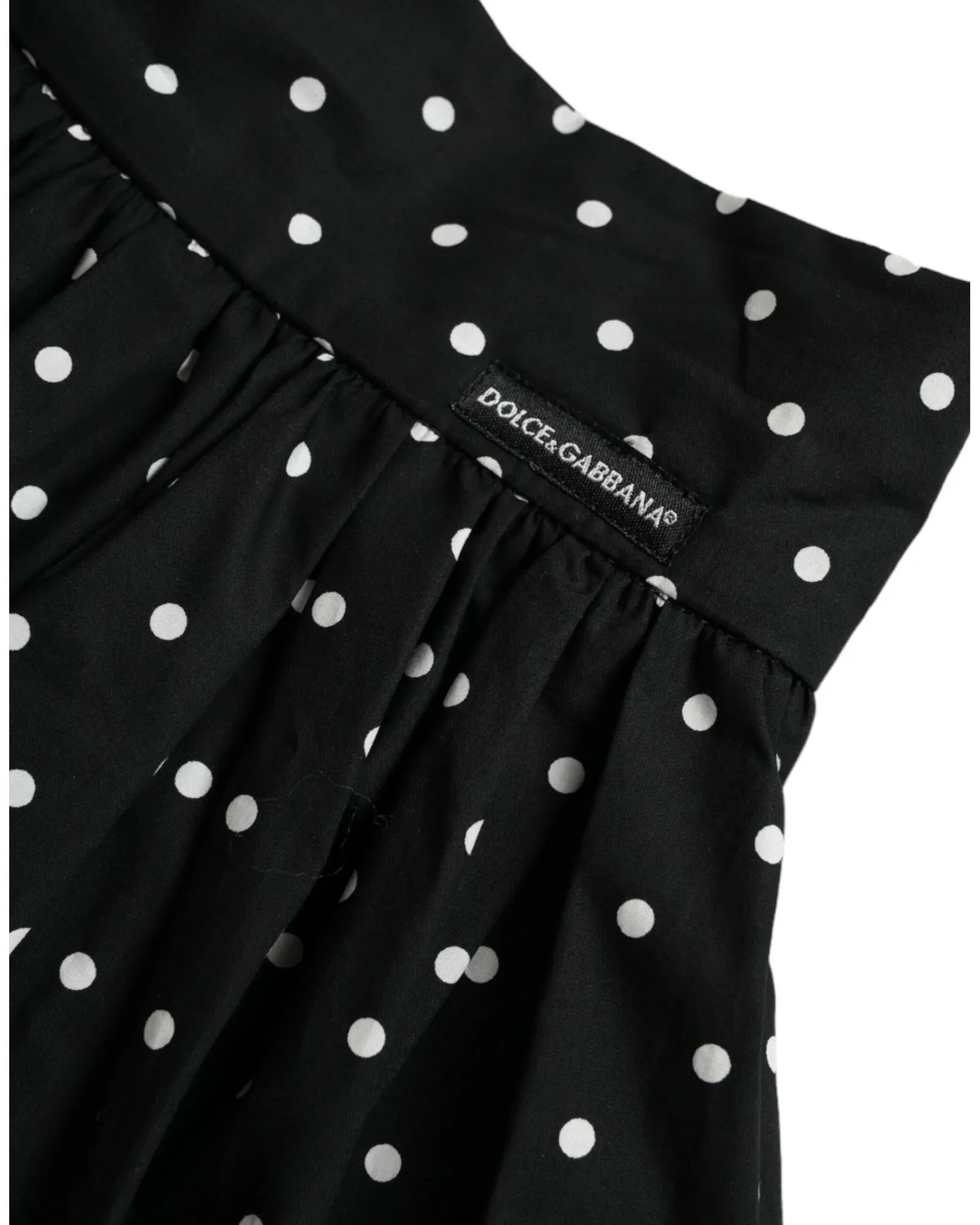 Dolce & Gabbana Polka Dot Skirt - Black