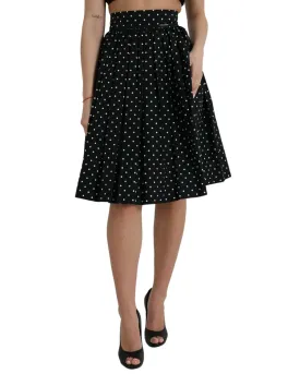 Dolce & Gabbana Polka Dot Skirt - Black