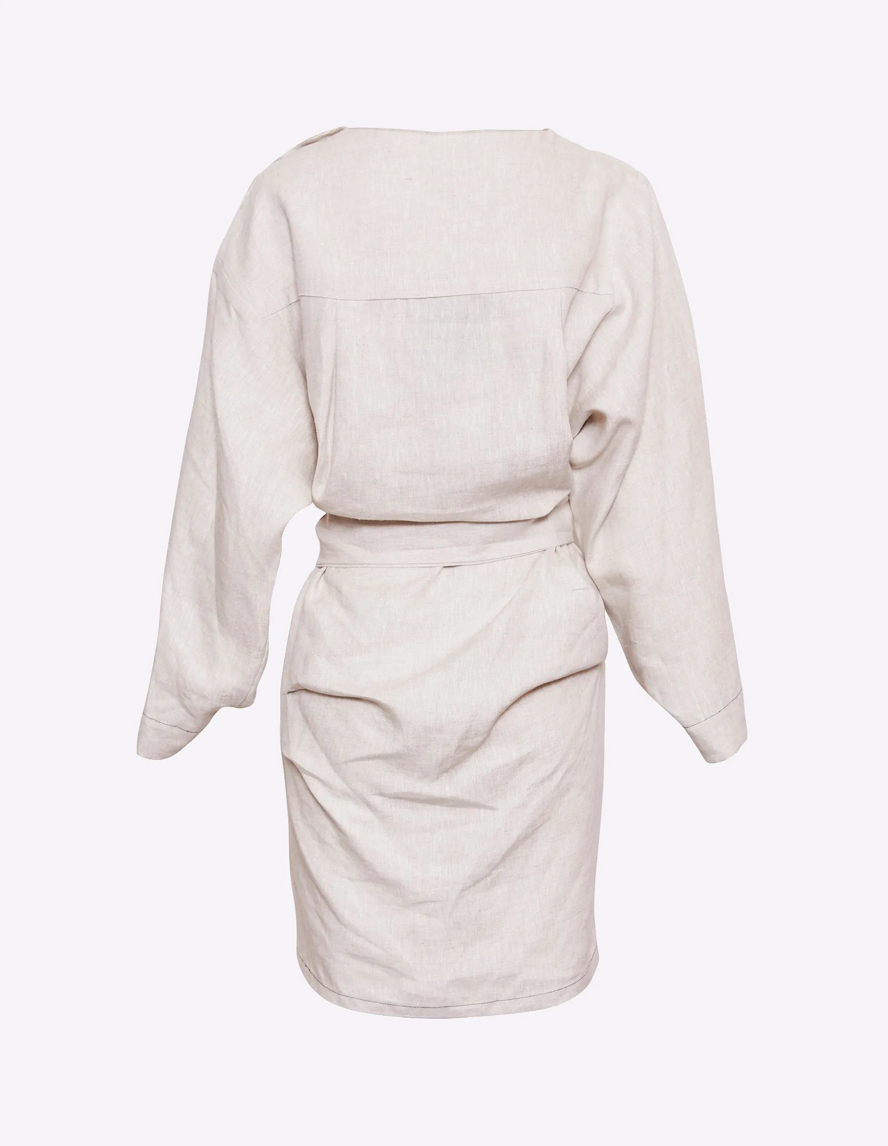 ECHO LINEN DRESS | NATURAL