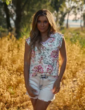 Flirty Blossom Top