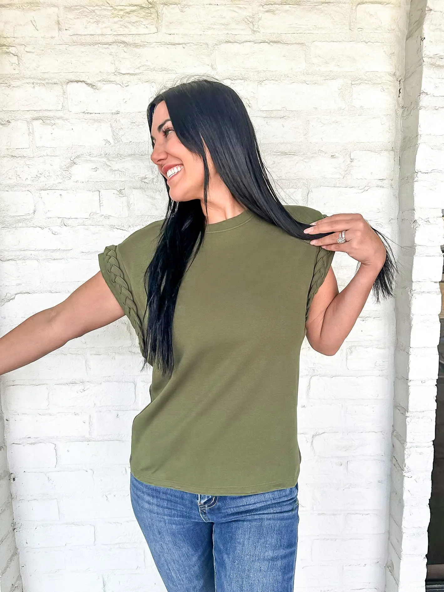 Flirty Fall Top Green