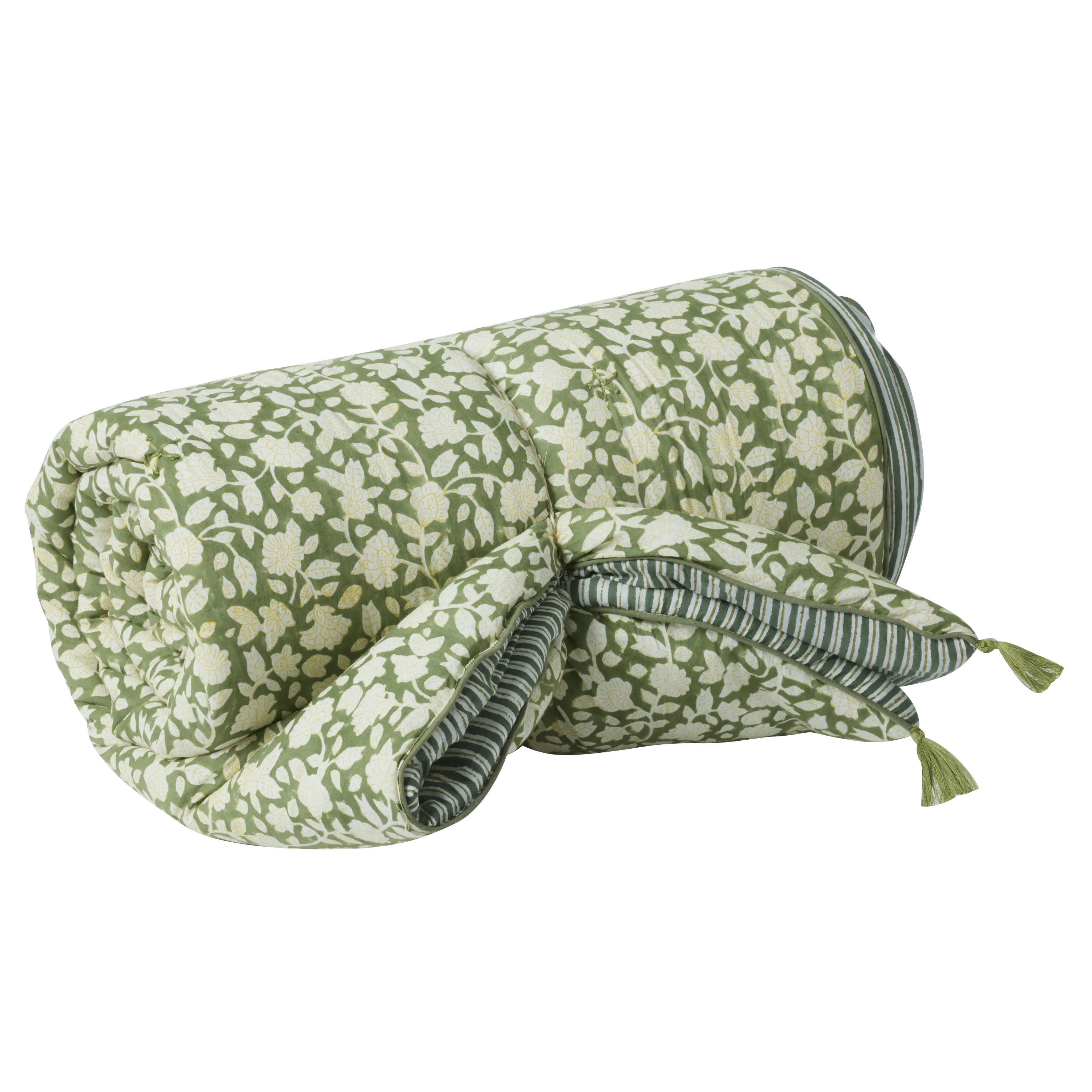 Flower Print Sofa Cover | Jaya Vert