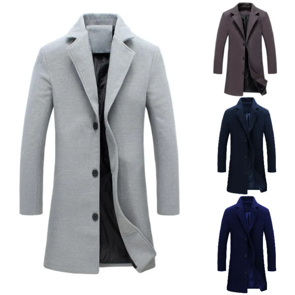 Funki Buys | Jackets | Men's Lightweight, Slim Fit Trench Coat