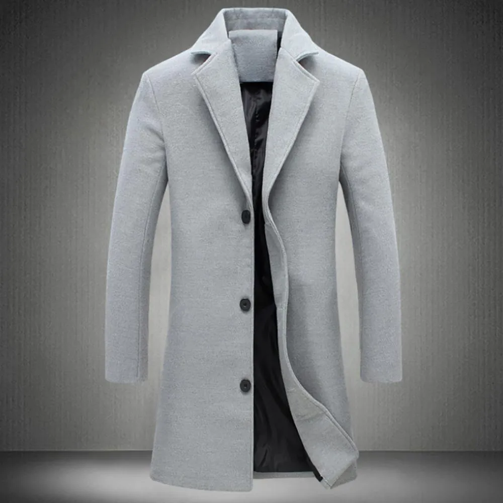 Funki Buys | Jackets | Men's Lightweight, Slim Fit Trench Coat