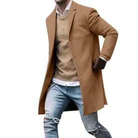 Funki Buys | Jackets | Men's Slim Fit Mid-Length Casual Jacket