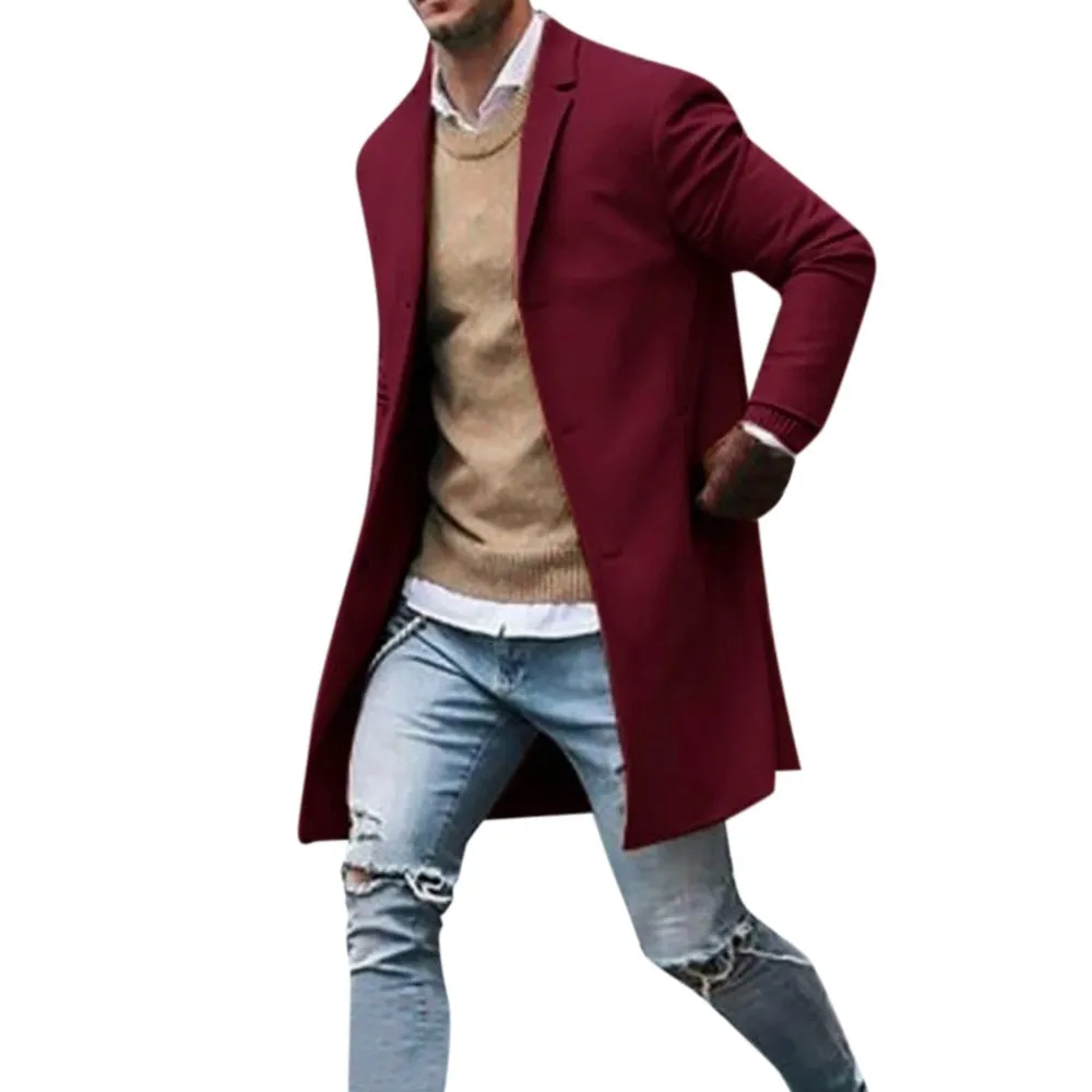 Funki Buys | Jackets | Men's Slim Fit Mid-Length Casual Jacket