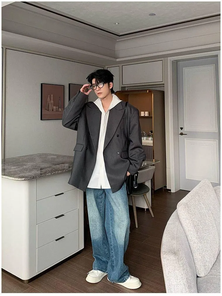 Hua Oversized Double-Breasted Blazer