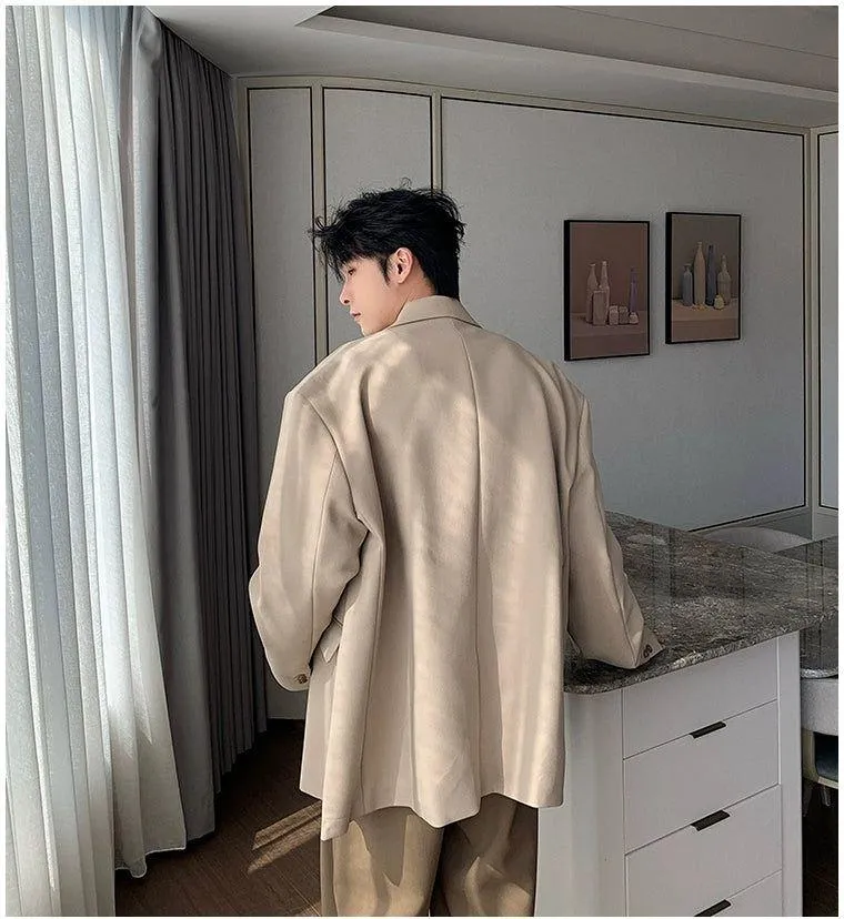 Hua Oversized Double-Breasted Blazer