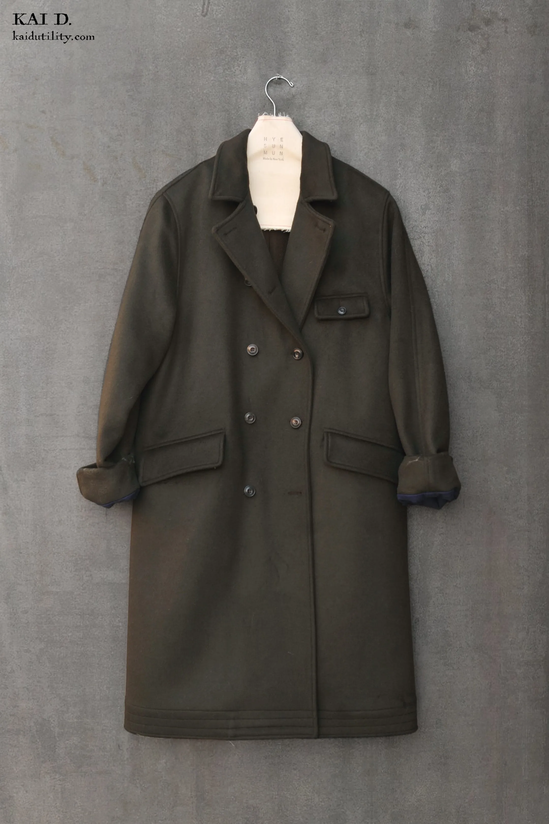 Keaton Trench Coat - Heavy Wool Cashmere -  XS, S, M, L