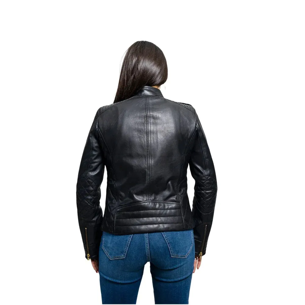 Madelin Womens Fashion Leather Jacket