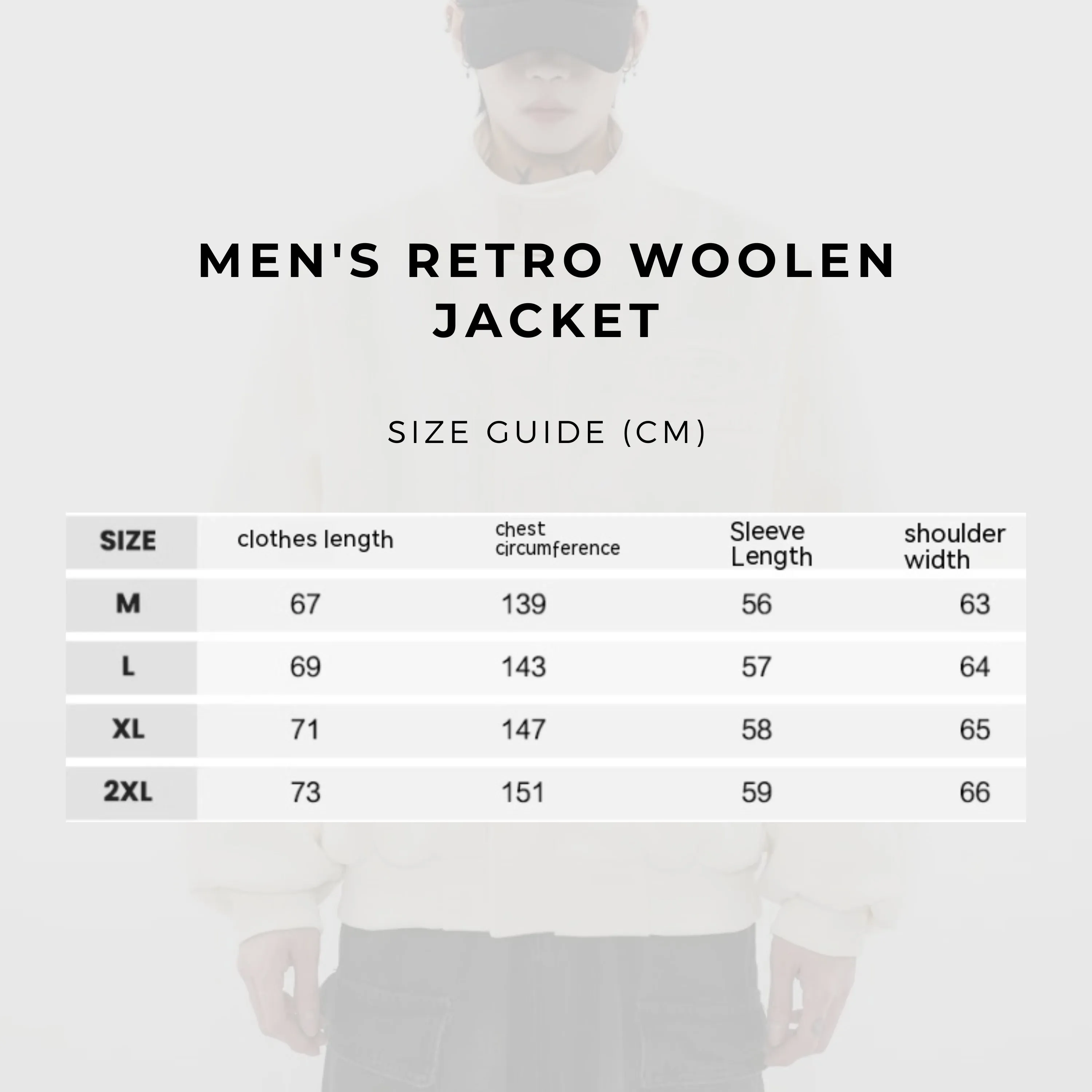 Men's Retro Woolen Jacket