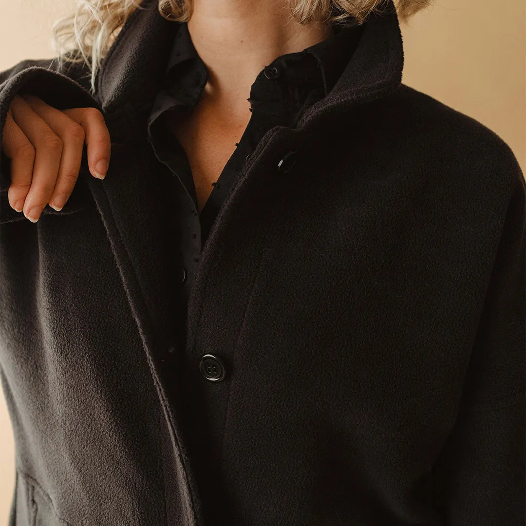 Midway Fleece Trench, Black