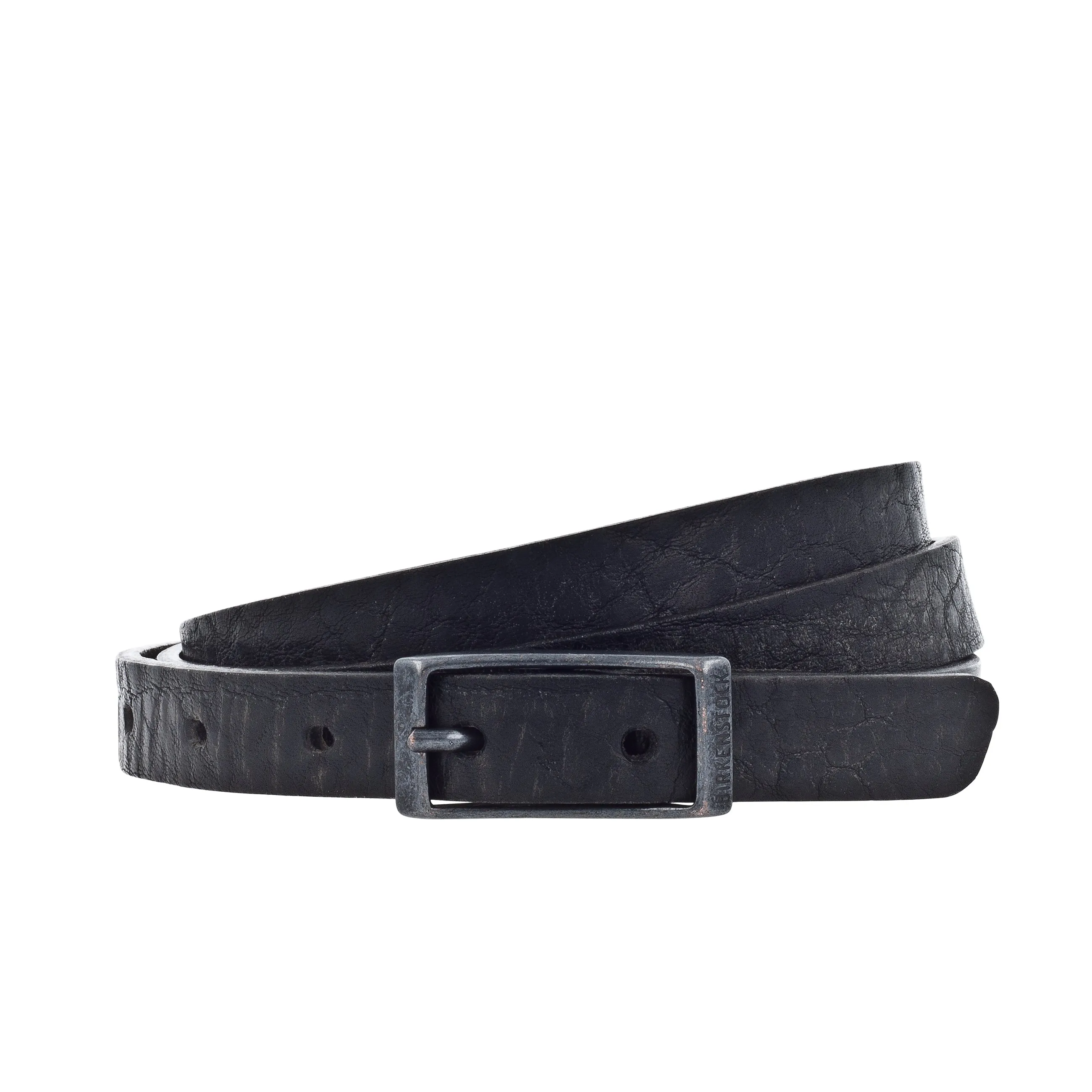 Ohio Black Grained Leather 20mm One Size