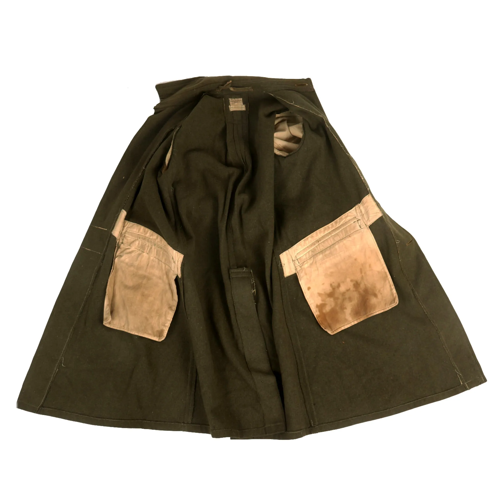 Original WWII Second Australian Imperial Force P-1917 Tunic Dated 1942 with 1945 Dated Wool Greatcoat Both With Insignia - 2 Items