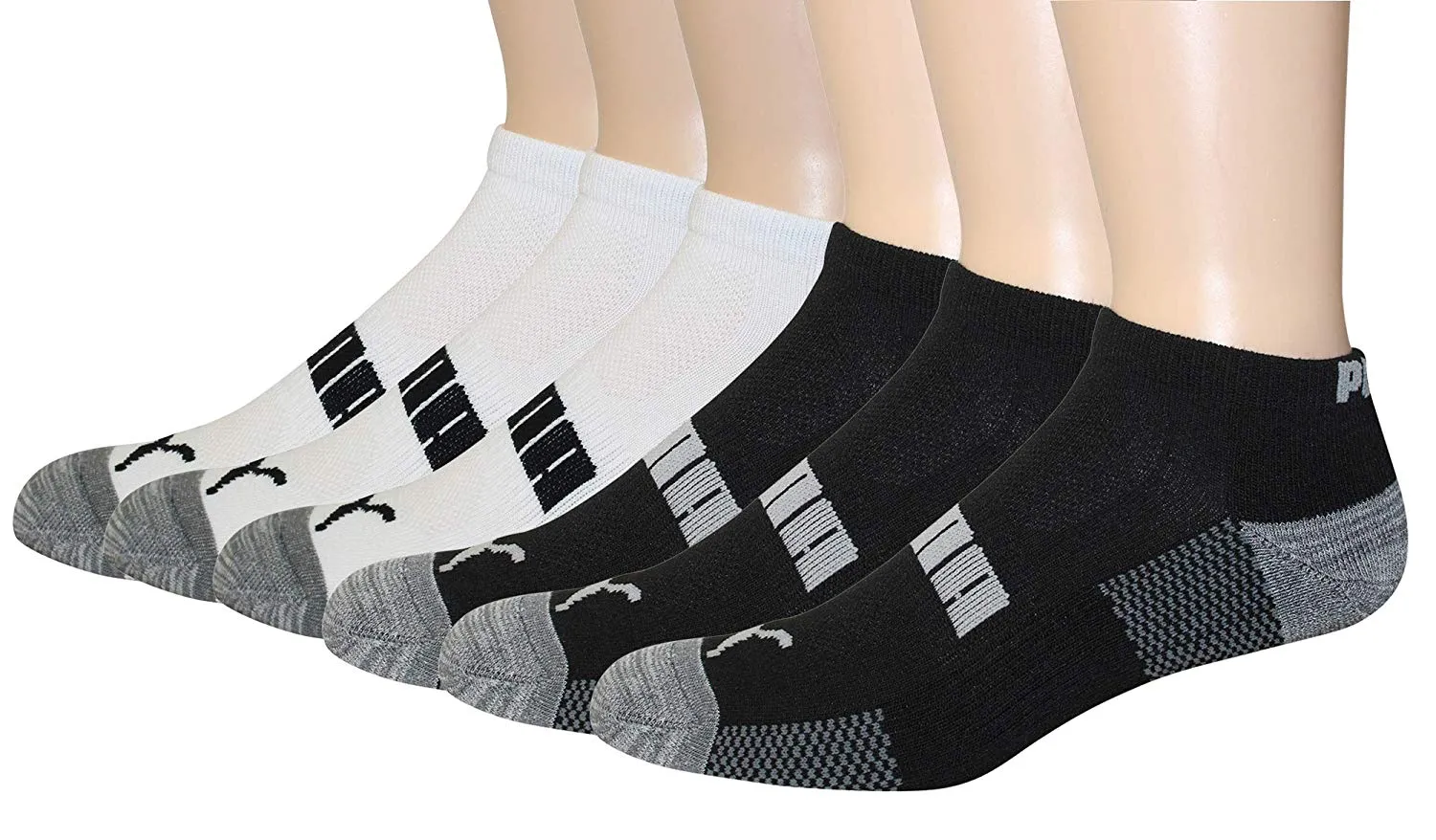 PUMA Men's 6-pack P112484 Low-Cut Socks