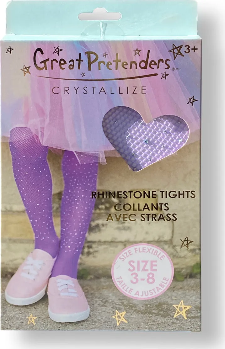 Rhinestone Tights, Lilac