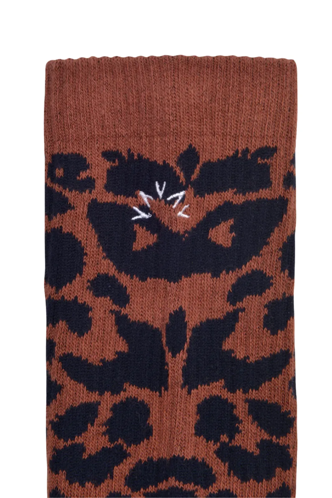 Rita Jacquard Animal Sock, Tort Leopard