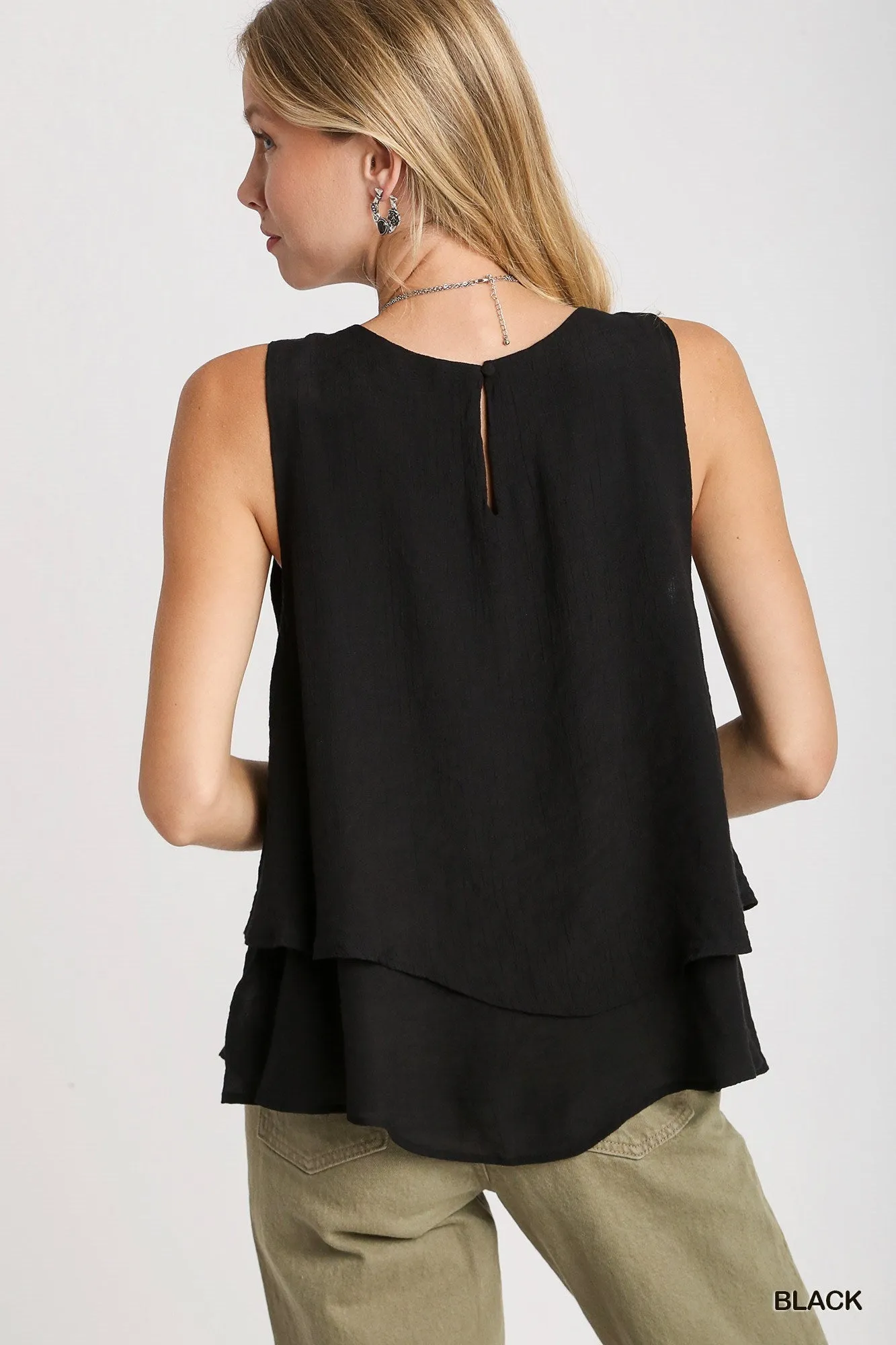 Sleeveless Layered Top