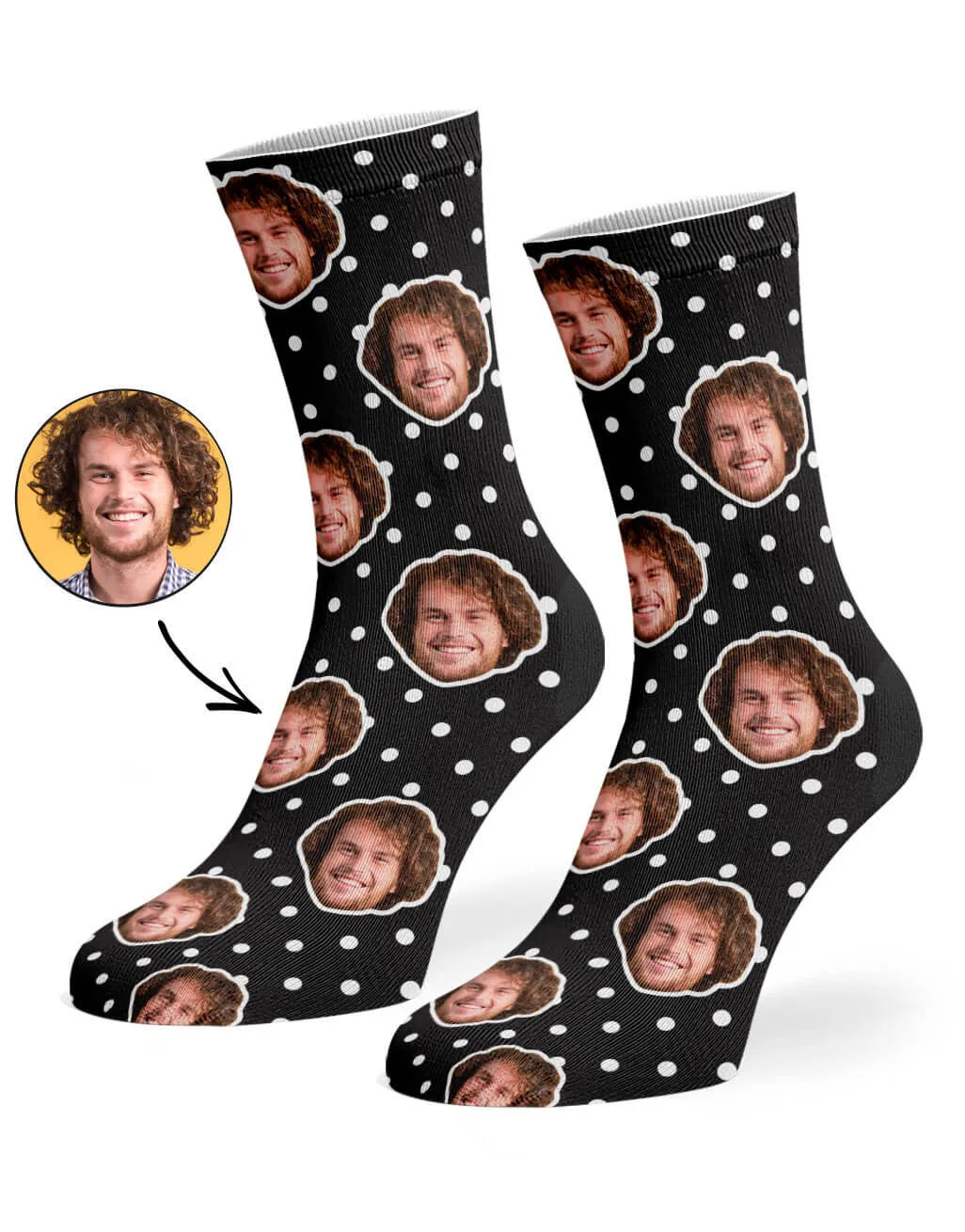 Spotty Face Socks