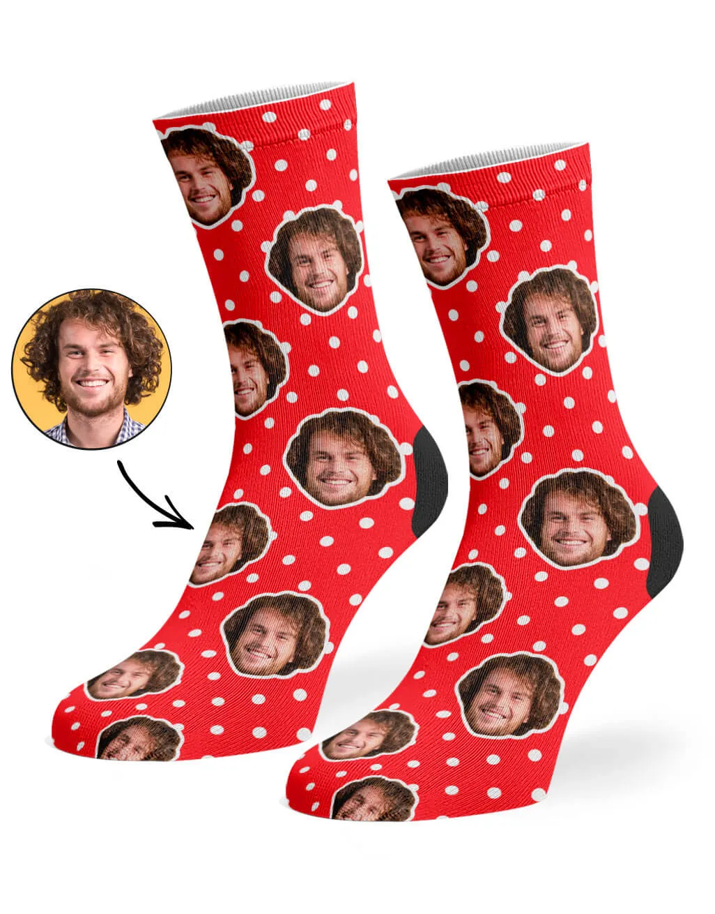 Spotty Face Socks