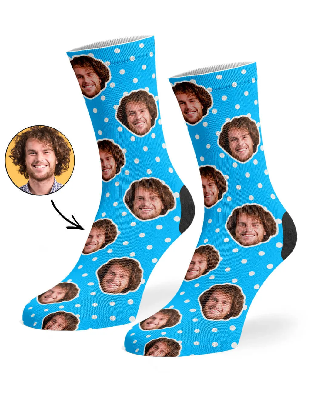 Spotty Face Socks