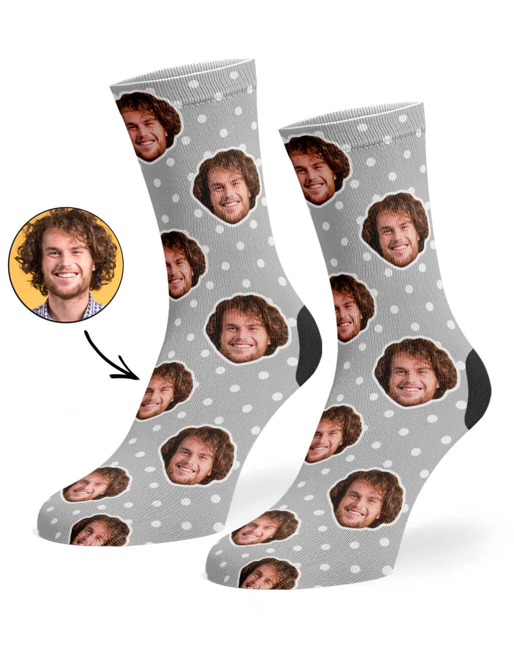 Spotty Face Socks