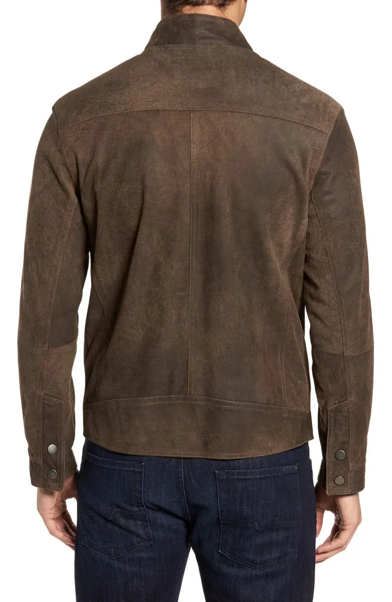 Suede Moto Jacket