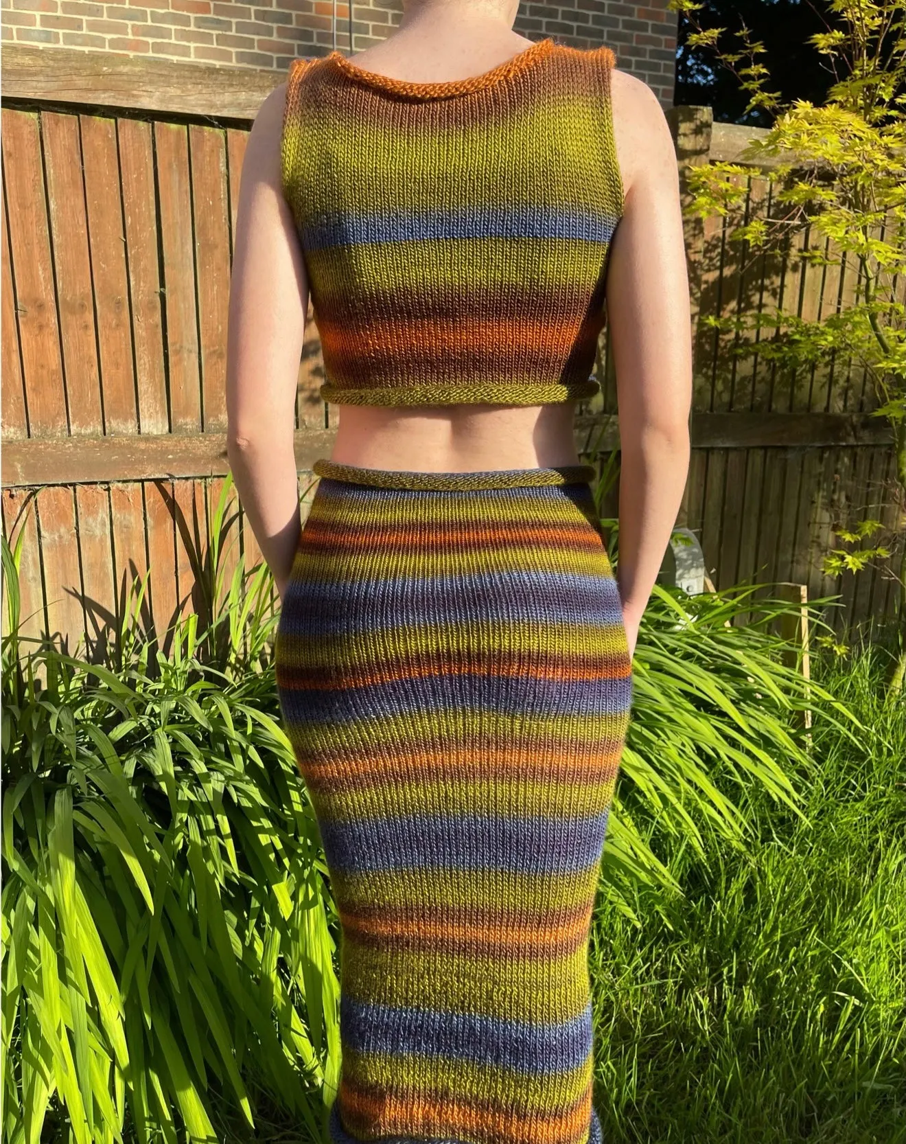 The Aspen Vest - handmade knitted ombré vest