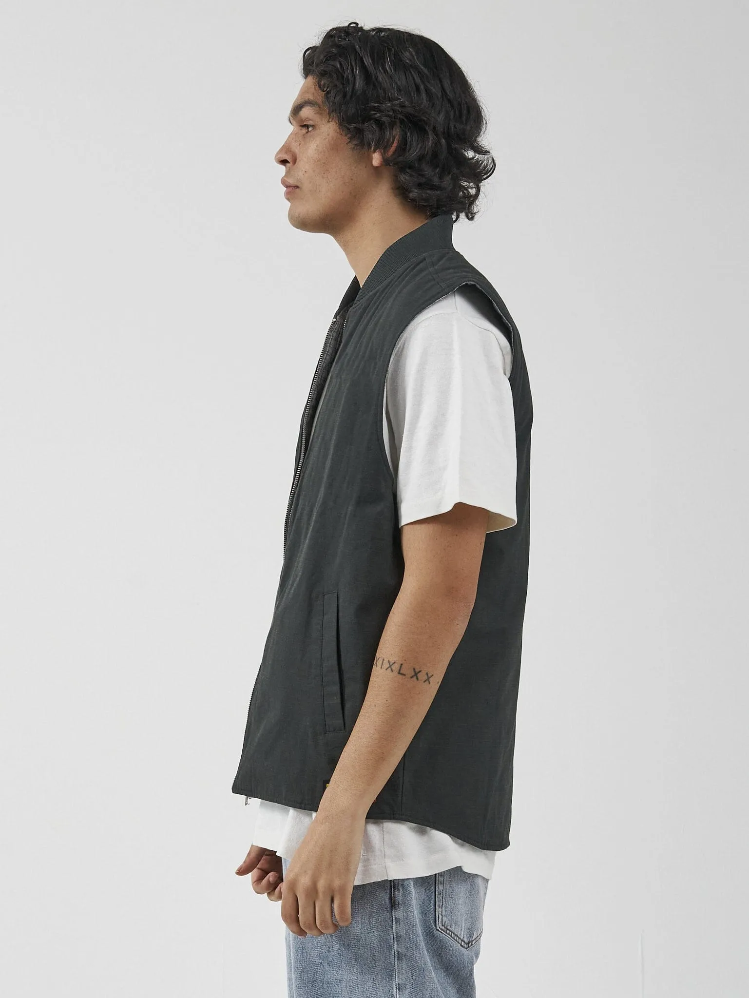 Thrills Union Vest - Oil Green