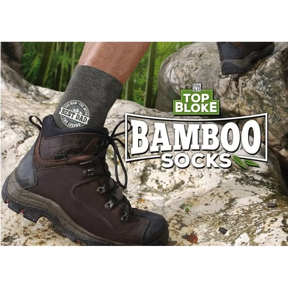 Top Bloke Mens Gift Socks for Him - A Natural Bamboo Treat for "Aaron"