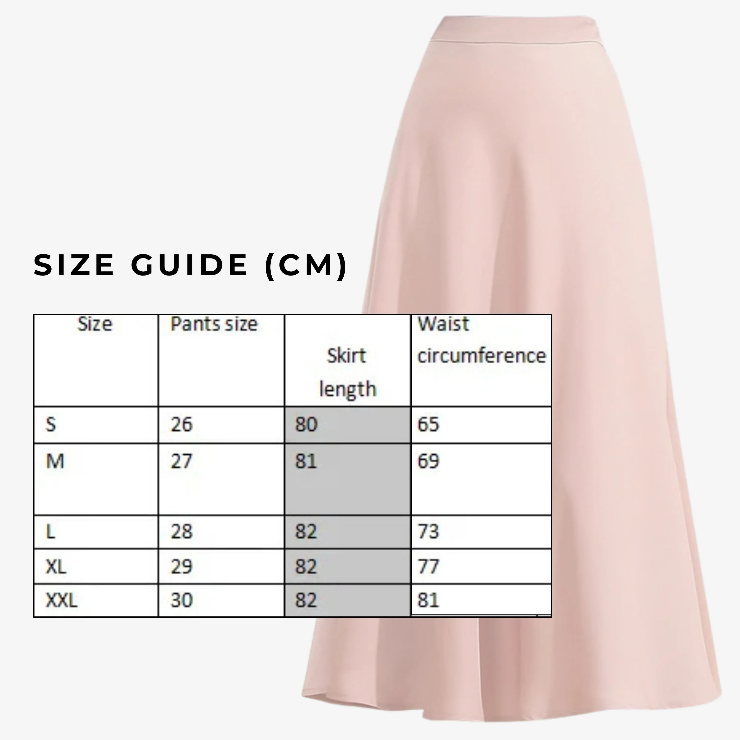 Women's Elegant Silky Acetate Satin A-Line Skirt