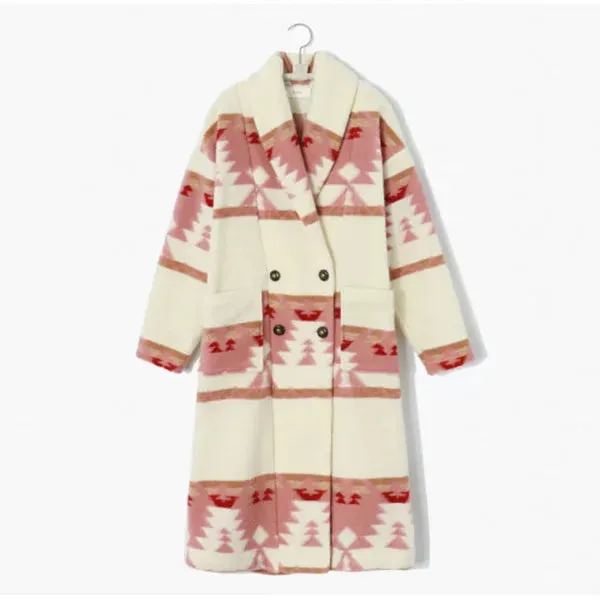 Yellowstone S05 Beth Dutton Pink Printed  Coat